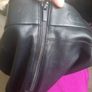 Zara black leather look trousers Image 7