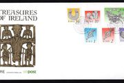 1990 Ireland Seventh Definitive Series Treasures of Ireland (1p, 2p, 4p, 10p, 34p and IR2) An Post First Day Cover (FDC)