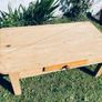Antique Pine Coffee Table Rustic Farmhouse Country House Style Image 8