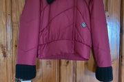 Ladies Wine Tuzzi bomber Jacket Size 10