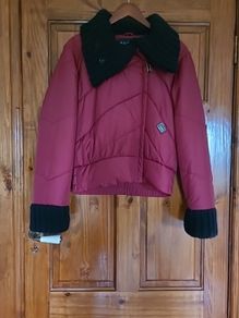 Ladies Wine Tuzzi bomber Jacket Size 10