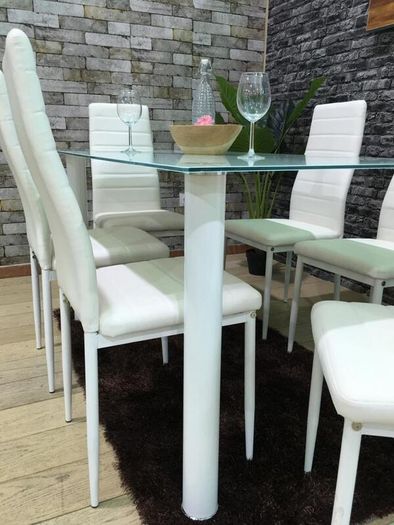 Glass Dining Table Set 6 chairs FREE Delivery