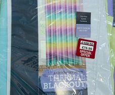 90x90 Thermal Blackout Rainbow Curtains