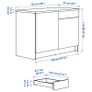 ikea knoxhult base cabinet with doors and drawer Image 3