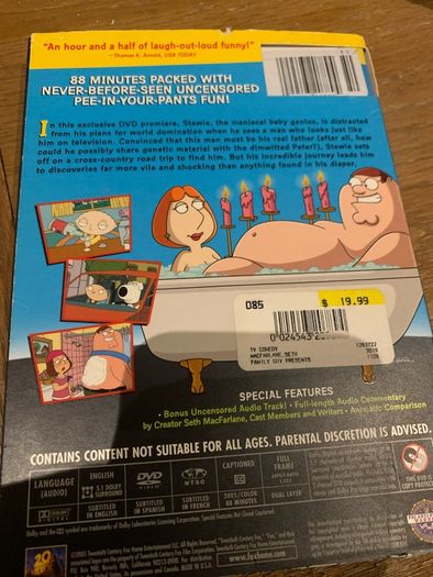 Family Guy - Stewie Griffin: The Untold Story (STILL SEALED)