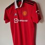 2022 adidas man utd home Size medium ptp 21" in like new condition Image 3