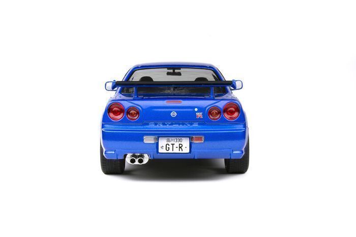 Nissan Skyline GT-R R34 Metallic Blue - New in Box - 1/18