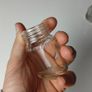 386 - Set of 2 Vintage Collectible Decorative Clear Glass Maclean Brand Stomach Powder Bottles Image 3