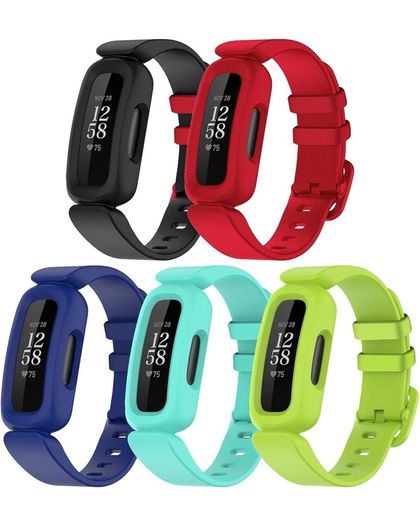 Straps Compatible with Fitbit Ace 3 for Kids, Soft Silicone Waterproof Bracelet Accessories Sports Watch Strap Replacement for Fitbit Inspire 2/Ace 3