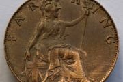 1925 bronze farthing George V
