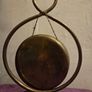 Antique Brass Tabletop Gong Image 2