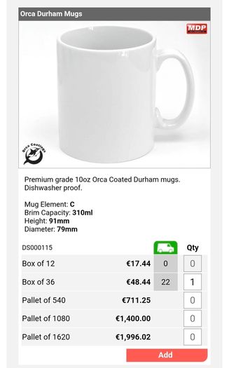 Sublimation Blank Mugs