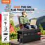Pure Sine Wave Inverter, 3000 Watt, DC 12V to AC 230V Power Inverter with 2 AC Outlets 2 USB Port 1 Type-C Port, LCD Display and Remote Controller for Large Home Appliances, CE FCC Certified Image 2
