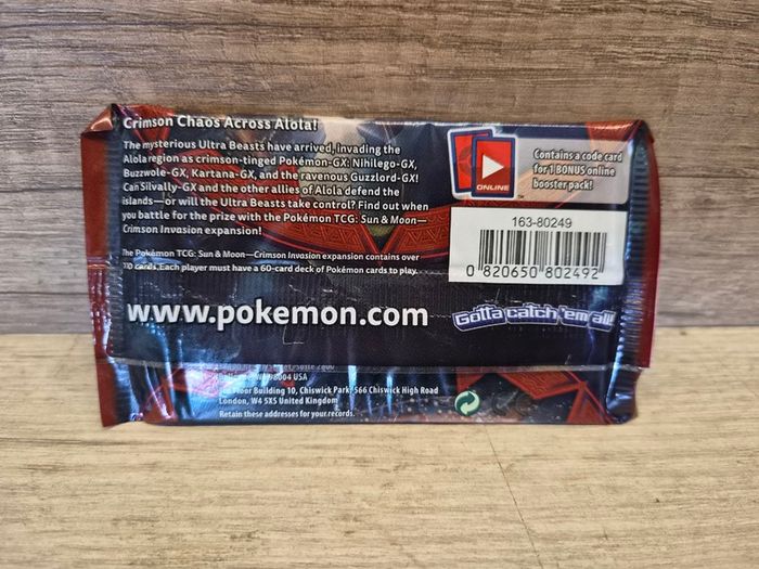 Pokemon 2017 Sun & Moon Crimson Invasion 10 Card Pack