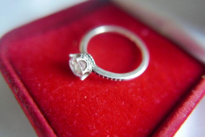 Authentic PANDORA 925 Sterling Silver Clear CZ Sparkling Crown Ring size P