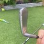 Wishon 555M forged Japanese bladed irons + 50 degree jaws raw Callaway wedge Image 7