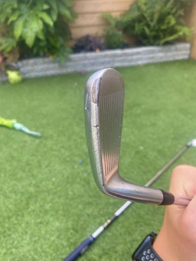 Wishon 555M forged Japanese bladed irons + 50 degree jaws raw Callaway wedge