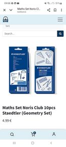 The Book Haven Math Set 10 pcs Staedtler (Geometry Set)