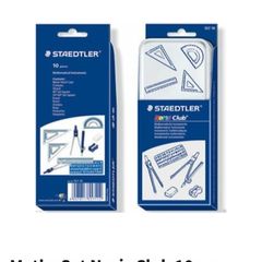 The Book Haven Math Set 10 pcs Staedtler (Geometry Set)