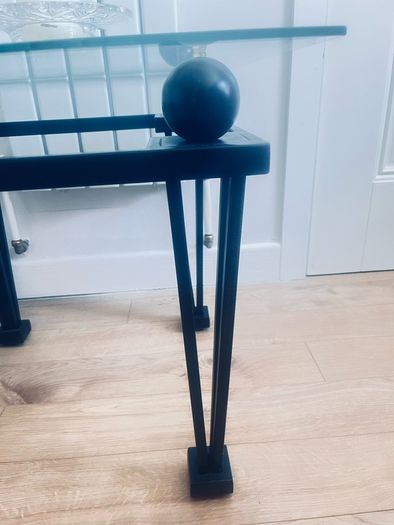 Glass coffee table