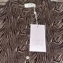 Love & Divine Brown Abstract Print Button Up Blouse BNWT Size Small Image 4