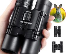 10x25 Binoculars for Kids Adult, Small Compact Lightweight Folding Mini Pocket Binoculars for Bird Watching Travel Stargazing Hunting Camping Concerts Sports Theater Opera (FREE POSTAGE)