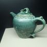 Rare Handmade Green Glazed Teapot Ireland Image 6
