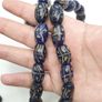 Vintage Handmade Decorated African Style Glass Beads Strands 20 inches Image 3