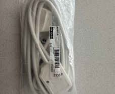 Extension Lead - White, 5m (New, Sealed)