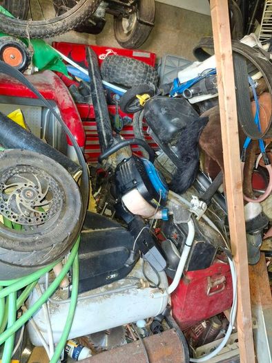 Chain saws, table saws, Generators, go carts, bikes