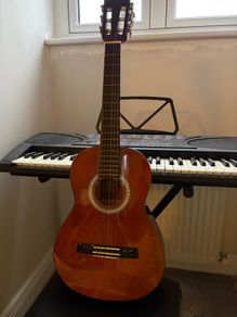 valencia childs guitar including case