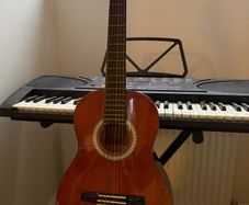valencia childs guitar including case