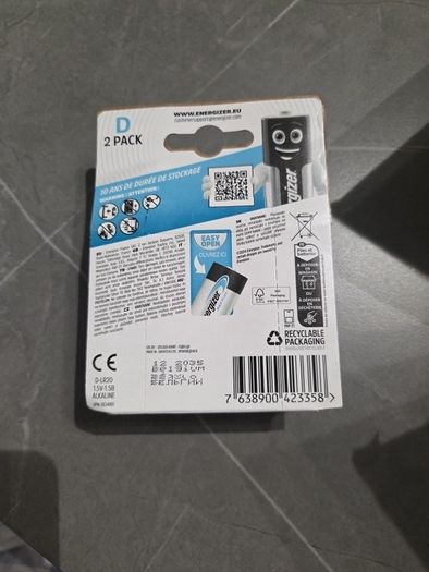 Battery - energizer max plus