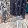 Stunning Fully Lined Long Black Sequin Dress by Lilie Rose Image 9