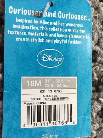 Disney top, brand new with tags
