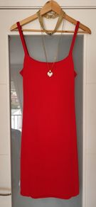 Ours Red bodycon dress Sz L (Fit 10UK)
