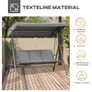 3 Seater Garden Swing Bench with Canopy Image 8