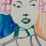 Original Art Figurative Girl Line Drawing Pop Art Image 4