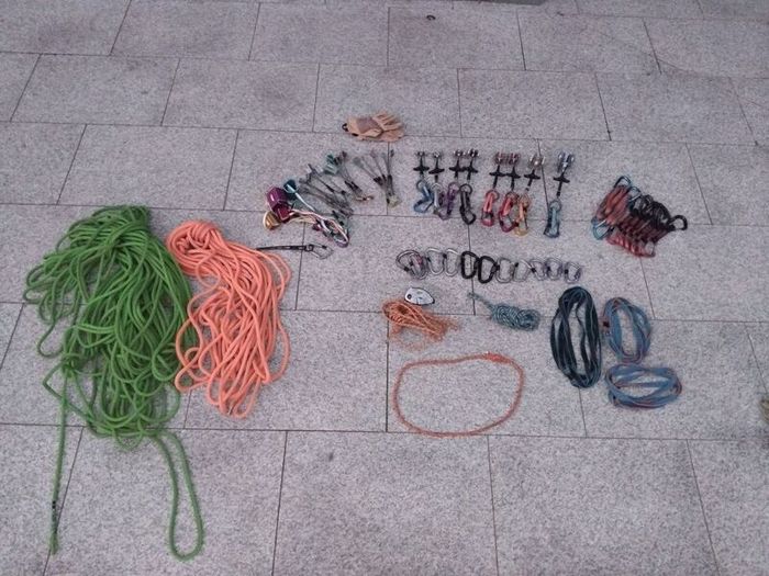 Full Trad Rock Climbing Rack
