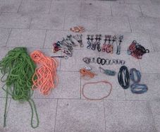 Full Trad Rock Climbing Rack