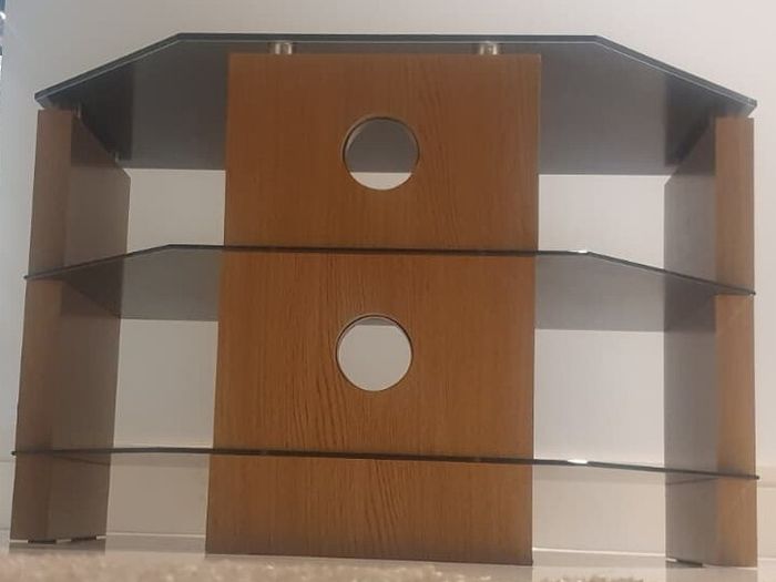 Stylish Glass TV & Games Console Unit
