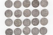 G.B. 20 x 3d, 20 X  921/2% Silver Coins ( no.447)