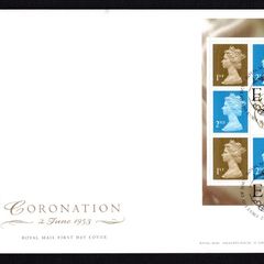 2003 Great Britain A Perfect Coronation Definitive Stamp Booklet Pane Royal Mail Addressed First Day Cover (FDC)