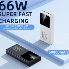 50000Mah Large-Capacity Power Bank with LED Light, new, unopened.