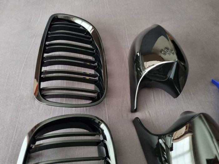 BMW E90 / E91 Pre-Lci Kidney Grilles & Mirror Covers Set Brand New