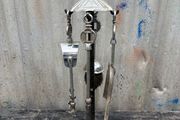 vintage fire place utensils c1960
