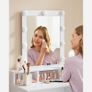 Dressing Table with LED Mirror White or Black Hollywood  & Storage Drawers Image 7