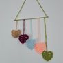 Handmade crochet leaf wall hanging Image 3