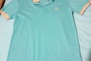 bench light blue grey small medium polo shirt