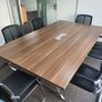 Superb 2.2m x 1.3m Boardroom Table And Chairs Image 3